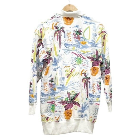 NWT Vintage Winning Ways Tropical Sailing Long Sleeve Knit Pullover Size Small - Picture 2 of 12